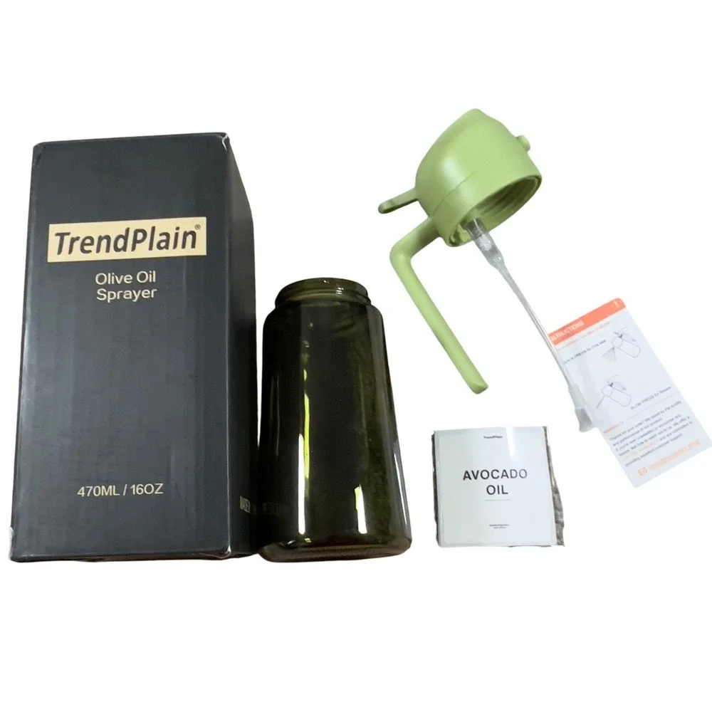 TrendPlain 16 Oz Olive Oil‎ Pour Spray Kitchen Gadget Air Fryer Accessory Grill